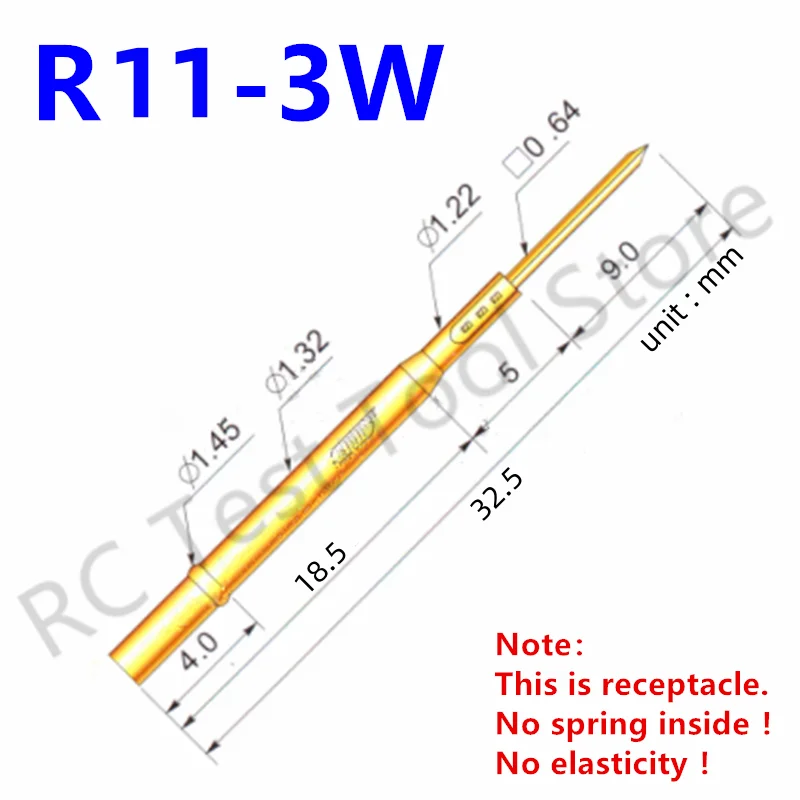 R11-3W ׽Ʈ  P11-B1 Ŭ Ȳ Ʃ ϵ  Ʈ ̾  κ   32.5mm ܰ 1.32mm, 100 